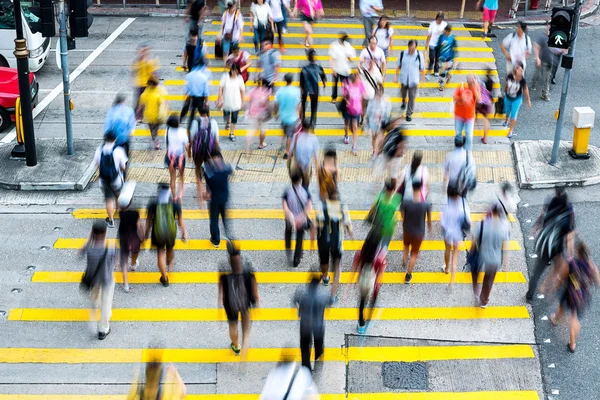 Rua ocupada de Hong Kong — Fotografia de Stock