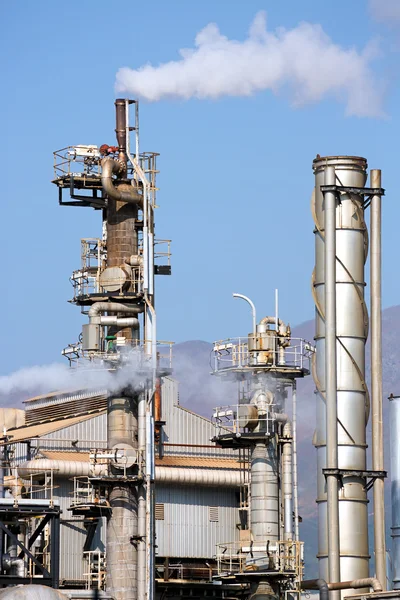 Gas is produced at production plant — Stock Photo, Image