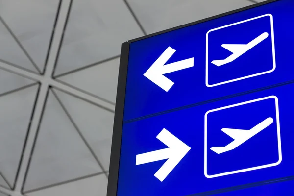 Sign lightbox in Hong Kong International Airport — Stock Photo, Image