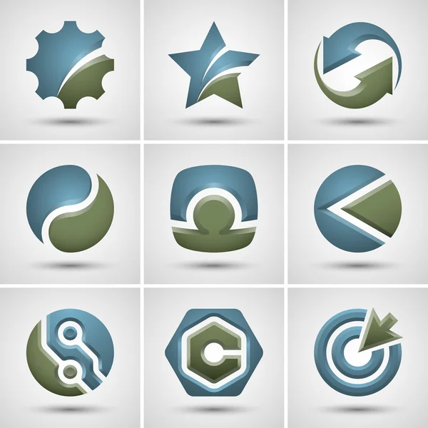 farklı simgeler dizisi.