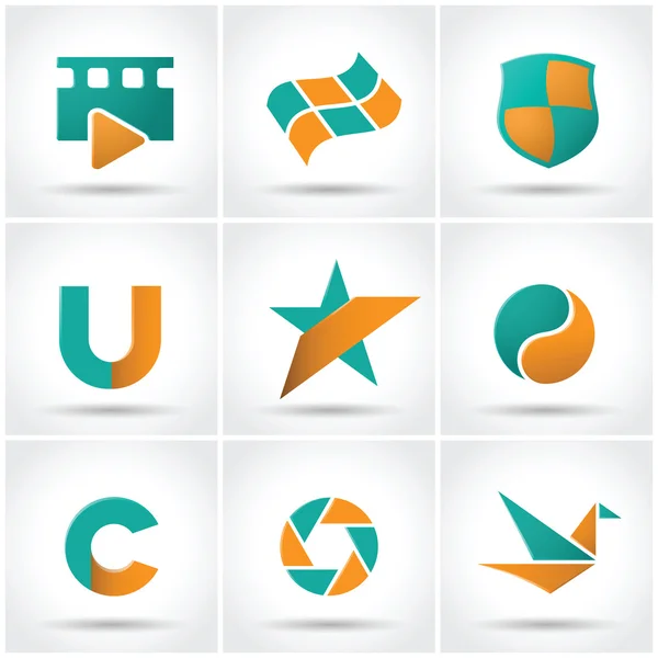 renkli simgeler kümesi.