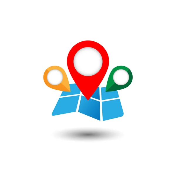 Harita ve işaretçi simgesi.