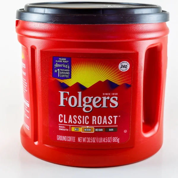 Dunn County Usa November 2020 Container Folgers Classic Roast Ground — Stock Photo, Image