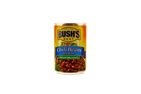 Dunn County Usa November 2020 Can Bush Chili Beans Medium — Stock Photo, Image