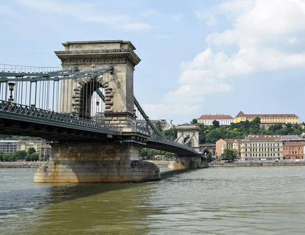 Lánchíd Budapest városban — Stock Fotó