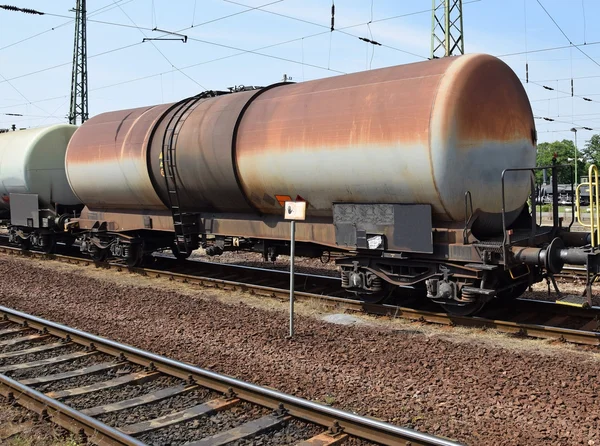 Transporte de petróleo vagones ferroviarios —  Fotos de Stock