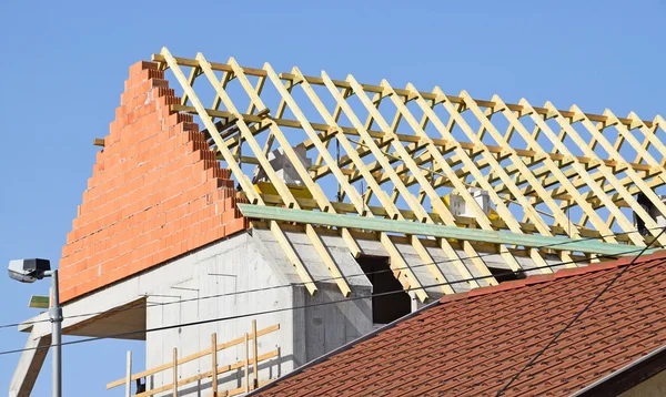 Construção de uma nova casa — Fotografia de Stock