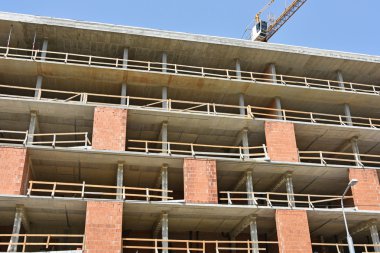 bir ofis binası inşaatı