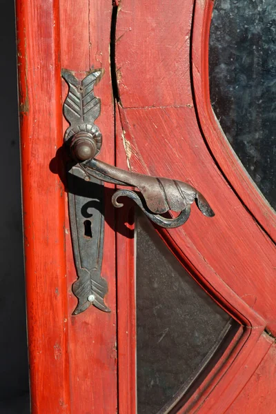 Vieille Porte Bois Bâtiment — Photo