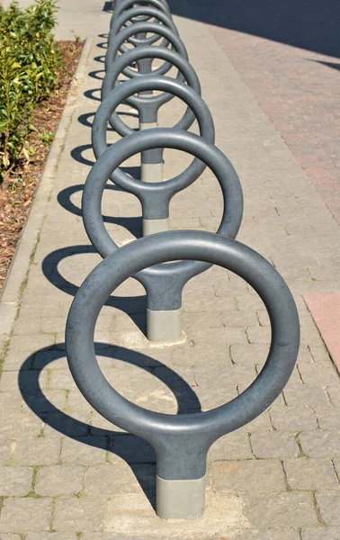 Almacenamiento Bicicletas Calle — Foto de Stock