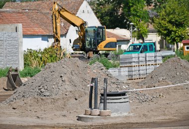 Tarak şehir içinde yol yapımı