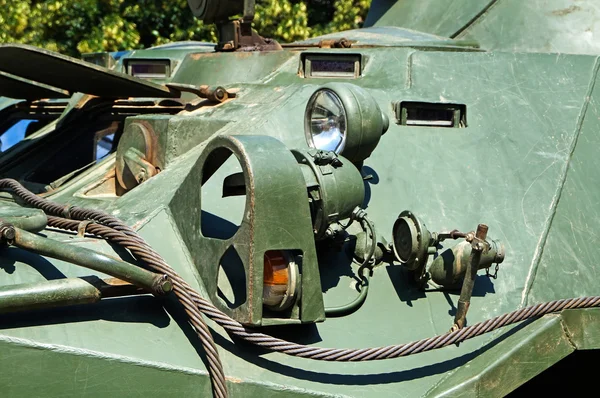Part of a military armored vehicle — Stock Photo, Image
