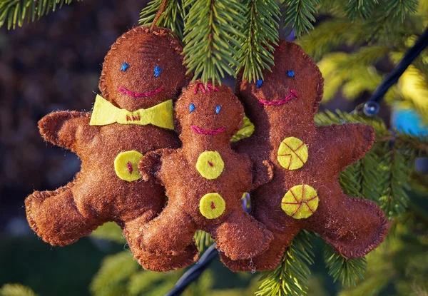 Pan de jengibre Hombres Decoración de Navidad —  Fotos de Stock