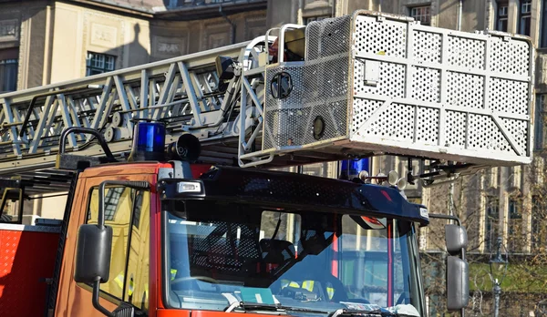 Częścią ciężarówka strażak — Zdjęcie stockowe