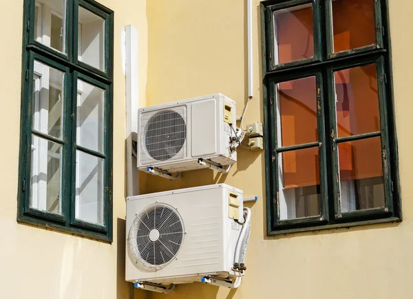 Air conditioners on the wall — Stock Photo, Image