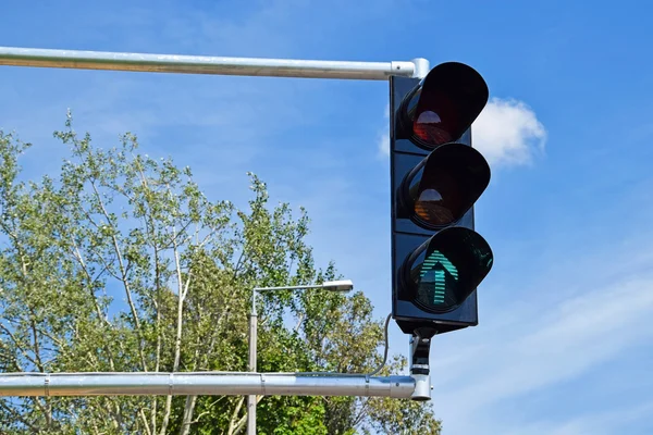 Feux de signalisation au franchissement routier — Photo