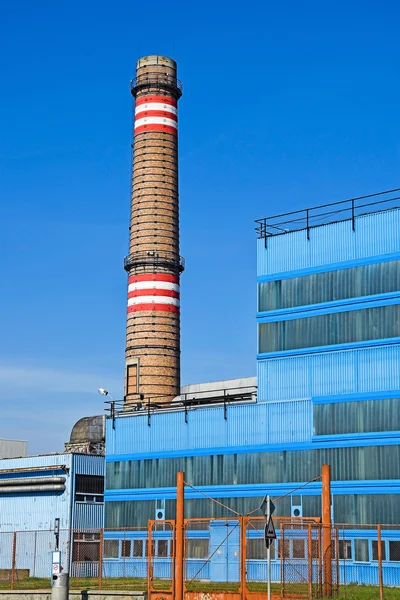 Smoke stacks of the power station — Stock Photo, Image
