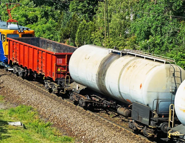 Transporte de petróleo transporte ferroviario —  Fotos de Stock