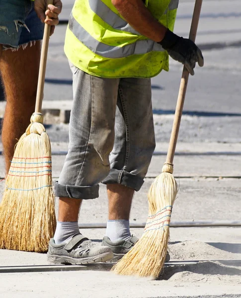 Street cleaner is working — Stock Photo, Image