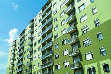 Şehirdeki apartmanlar