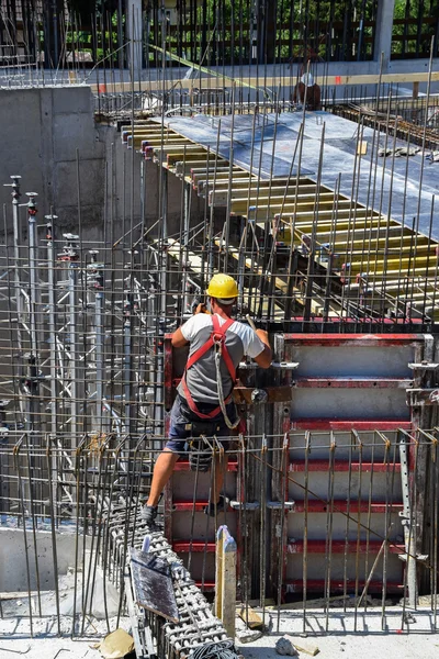 Εργασίας στο εργοτάξιο — Φωτογραφία Αρχείου