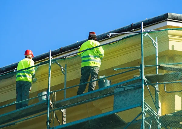 Arbeiten auf der Baustelle — Stockfoto