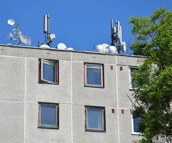 Antennas on t — Stock Photo, Image