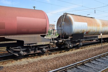 Petrol tankı demiryolu küçük yük arabalar