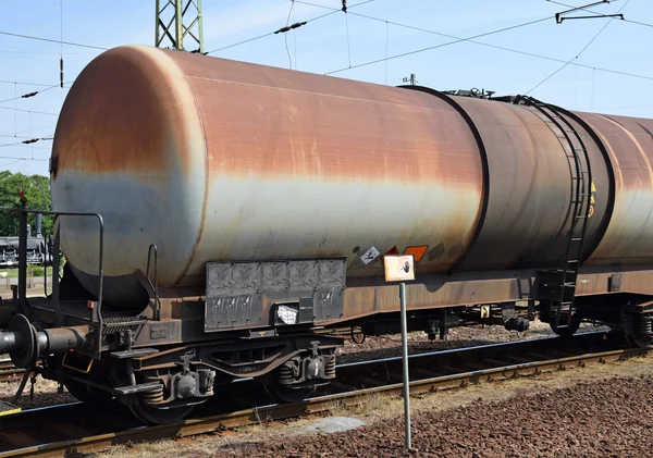 Tanque de aceite vagones ferroviarios —  Fotos de Stock