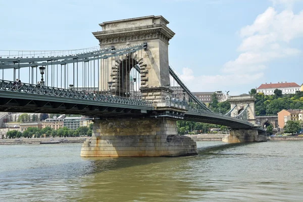 Цепной мост, Будапешт, Венгрия — стоковое фото