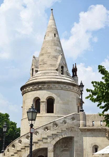 Tower of the Fisherman's bastion, Budapest, Hungary — Stock Photo, Image