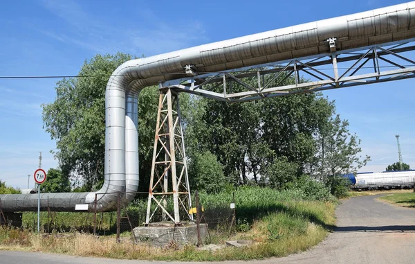 Gasoducto de la central eléctrica — Foto de Stock