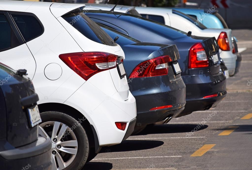 Cars in the parking lot