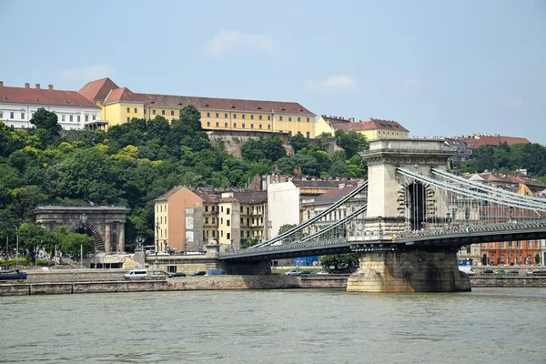 Chain bridge, Budapest, Hungary — Stock Photo, Image