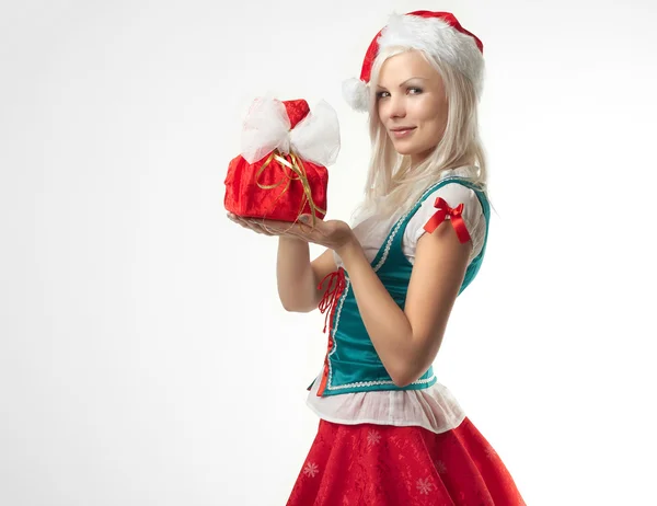 Jovem sexy Santa Girl — Fotografia de Stock