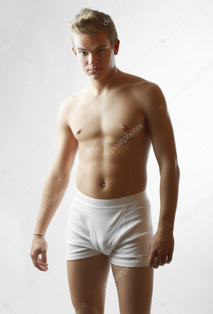 Portrait of sexy male model