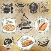 Картина, постер, плакат, фотообои "retro vintage style hand drawn typographic symbols for restaurant menu design", артикул 105217624