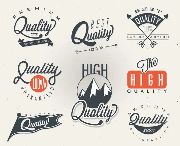 Premium Quality, Most Popular labels collection. — Stock Vector