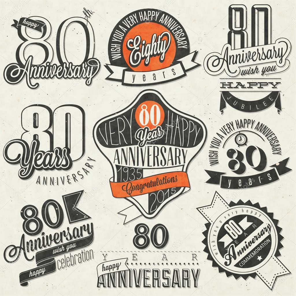 Vintage style 80th anniversary collection.