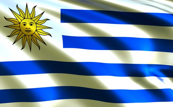 Vlag van uruguay — Stockfoto