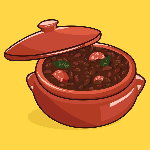 Feijoada Brasileira. Brezilyalı Feijoada. Brezilya fasulyesi..