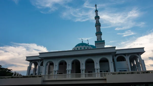 Belle Mosquée Flottante Kuching Localement Connue Sous Nom Masjid India — Photo