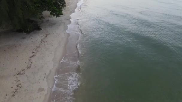 Vista Aérea Panorâmica Riau Beach Port Dickson — Vídeo de Stock