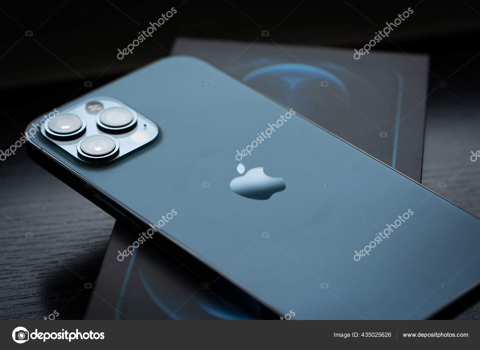 New Iphone Pro Max Pacific Blue Colour Stock Editorial Photo C Fadhli Adnan19 Gmail Com