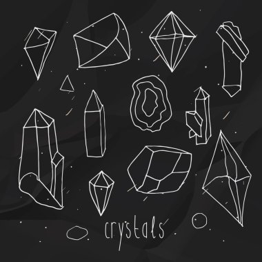 Geometrik poligonal kristalleri.