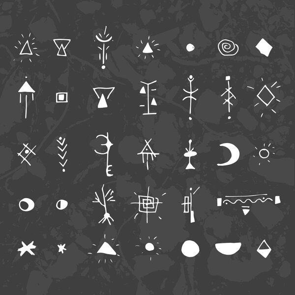 The mystical signs and symbols.