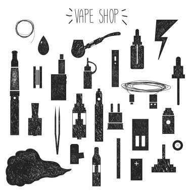 Simgeler vape. El grafik.