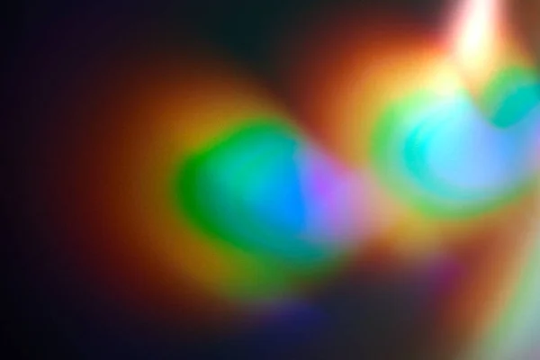 Bunte Lichtreflexion Hintergrund Regenbogenlicht Lässt Prismenfarben Durchsickern Vintage Retro Look — Stockfoto