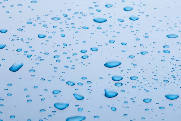 Gotas Azules Líquidas Humectantes Sobre Fondo Pastel Tóner Cosmético Gotas — Foto de Stock