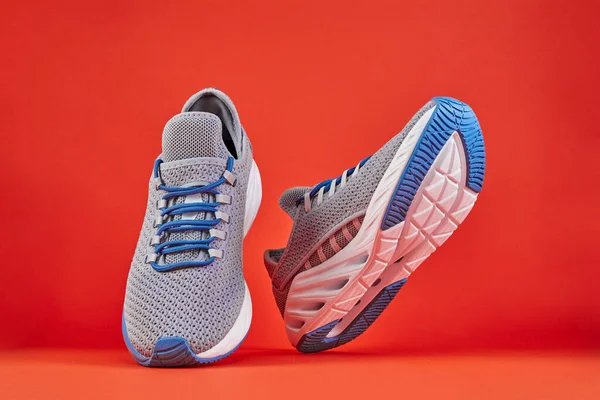 Stabilitas Dan Bantal Sepatu Lari Baru Unbranded Menjalankan Sepatu Olahraga — Stok Foto